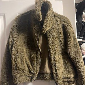 Urban Outfitters - Green Teddy Jacket